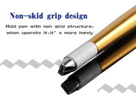 Permanent Makeup Manual Tattoo Pen Golden Microblading Blades Handpiece