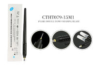 ब्लैक शास्त्रीय स्थायी श्रृंगार उपकरण, कैप के साथ टैटू पेन के साथ Microblading