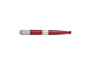 Red Manual Tattoo Pen Micropigment / Micro Blades For 3D Eyebrow Embroidery