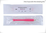 Pink Disposable Permanent Makeup Tools Manual Eyebrow Microblading Pen # 18 U Blade