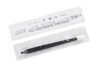 ब्रश 18 यू माइक्रोब्लैडिंग 12.5 सेमी लंबाई के साथ प्लास्टिक डिस्पोजेबल टैटू पेन