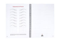 पीएमयू प्रशिक्षण के लिए अंग्रेजी माइक्रोब्लैडिंग व्यायाम भौं टैटू बुक Book