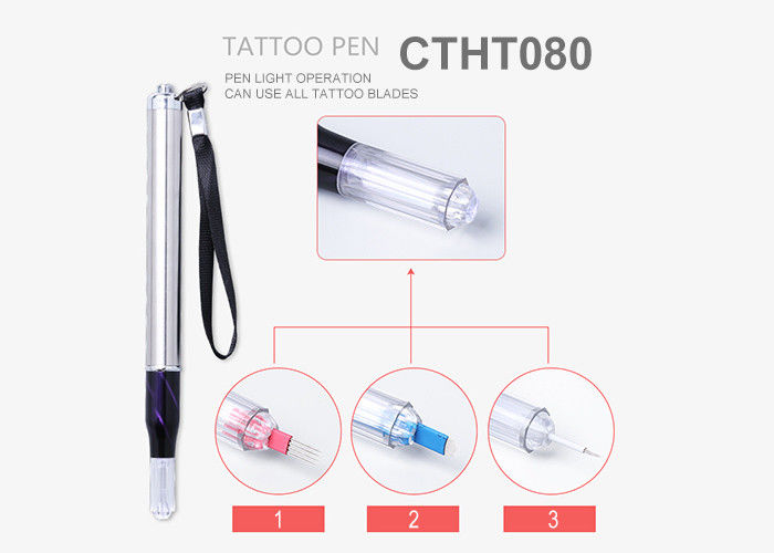 Permanent Makeup Blade Holder Eyebrow Microblading Tattoo Pen With Light